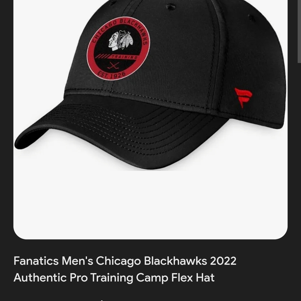 Fanatics Black Chicago Blackhawks Flex Hat